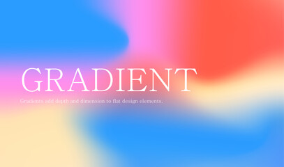 Gradient gradient pastel illustration background