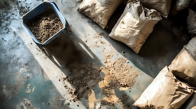 Soil and Bags in a Workshop