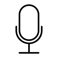 Microphone vector icon on white background