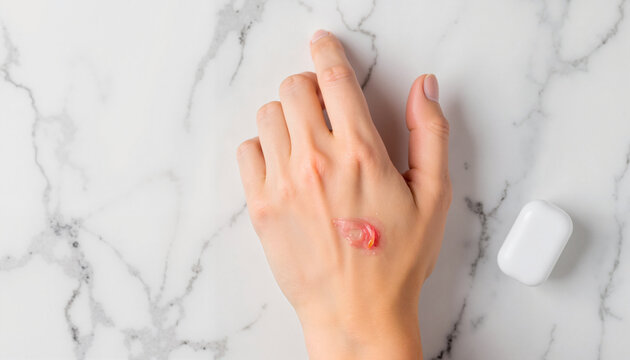 insect bite on hand