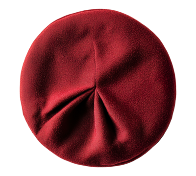 A red hat with a hole in the middle