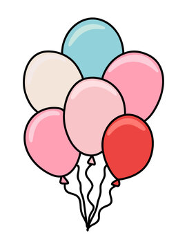 Vibrant Colorful Balloons for Party Celebration