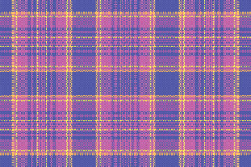 Obraz premium Vibrant pink, purple yellow plaid pattern. Perfect for textile design, fashion, websites, and branding. This energetic, modern textile design evokes feelings of fun, style, and energy.