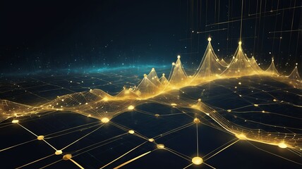 abstract golden bitcoin background