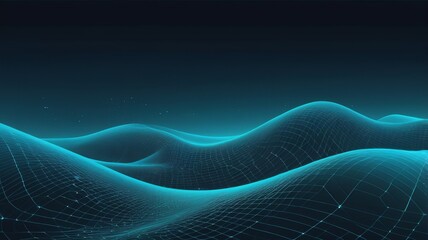 Naklejka premium abstract blue wave