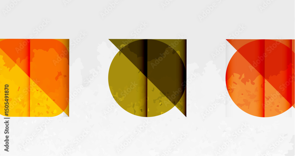 Aufkleber abstract graphic design featuring colorful letterforms. text appears layered, textured, with warm to