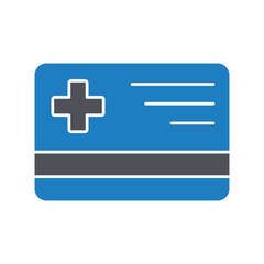 Obraz premium Medical card :Vector Icon which can easily modify or edit