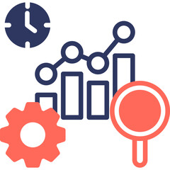 Efficiency Analysis mixed color icon