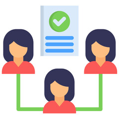 Fototapeta premium Team Accountability Icon