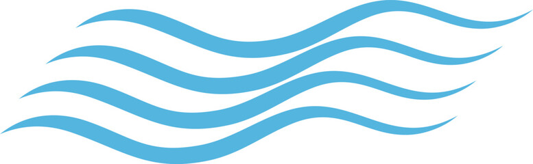 Obraz premium abstract blue wave