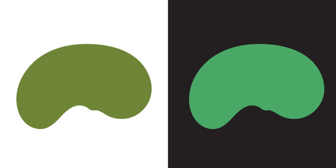 Abstract organic shape round form .  Liquid organic blob curve shape figure. round background. Vector illustration. EPS 10/AI