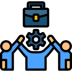 Cooperative Work Icon
