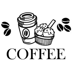 vector illustration of a set of food icons