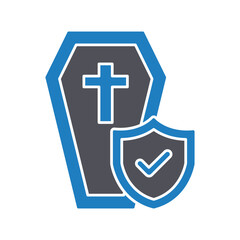 Death insurance :Vector Icon which can easily modify or edit