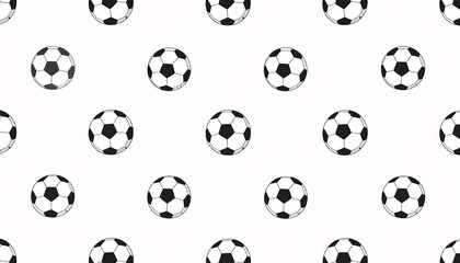 Soccer Ball Seamless Pattern.