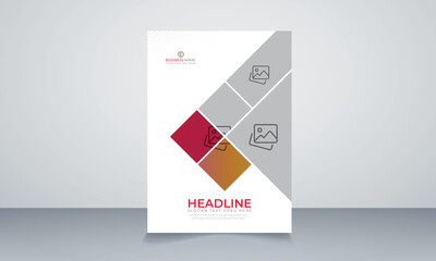 Vector corporate book cover design template brochure cover