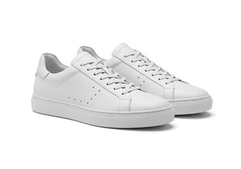 Minimalist White Leather Sneakers Classic Style, Modern Comfort