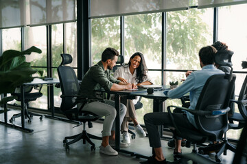 Business project team working together at meeting room at office