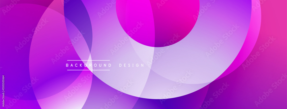 Fototapete abstract vibrant layers, pinks, purples blend. modern design, smooth gradients create dynamic visual