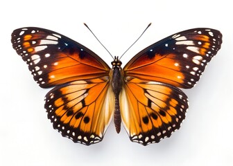 Fototapeta premium Butterfly flying isolated on white background