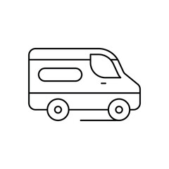 Delivery Van Vector icon