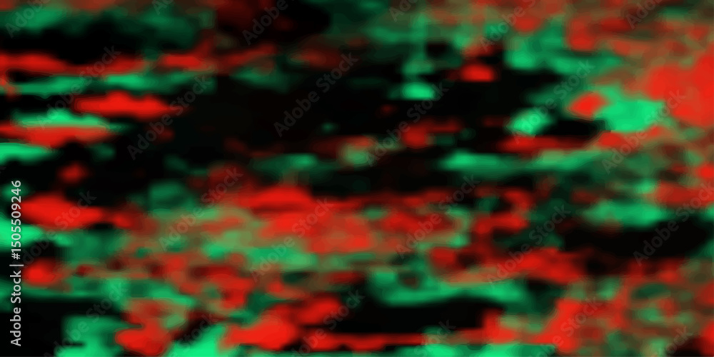 Poster abstract blurred art background with red green and black color palette suitable for various creative