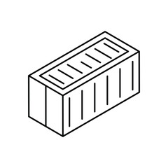 Shipping Container Vector icon