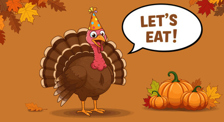 Let's Eat! Thanksgiving Turkey Ready to Celebrate