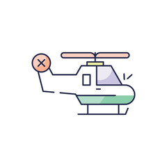 Helicopter Icon vector
