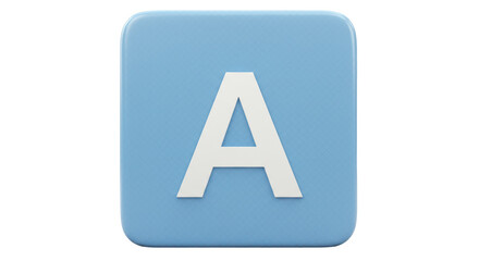 Isolated Letter A