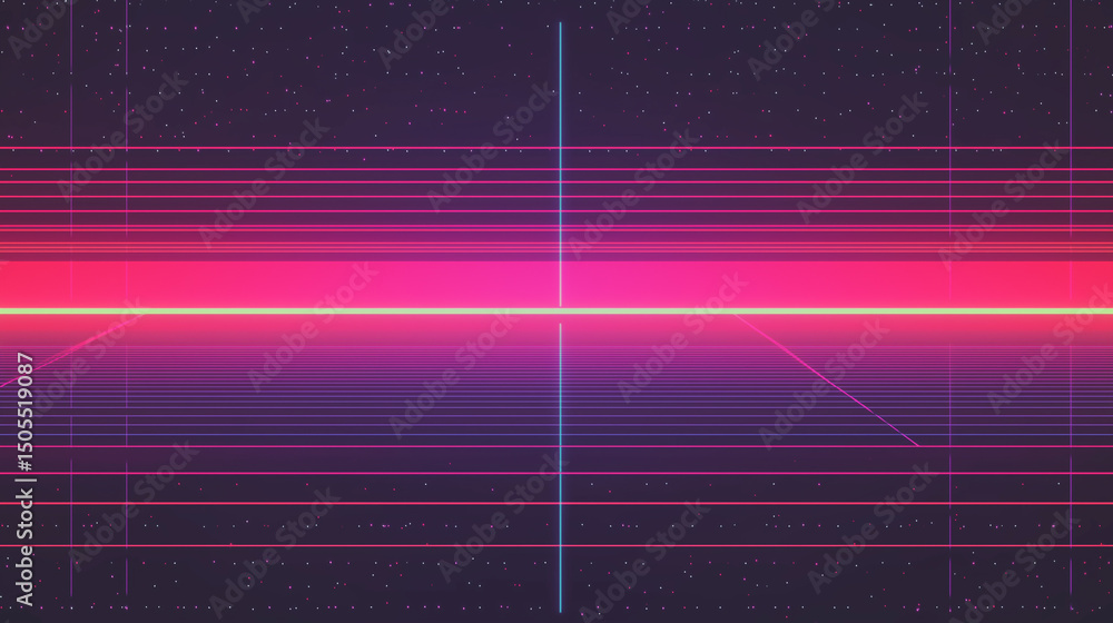 Poster retro futuristic 8-bit pixel art with vibrant rgb square design and abstract noise aesthetic