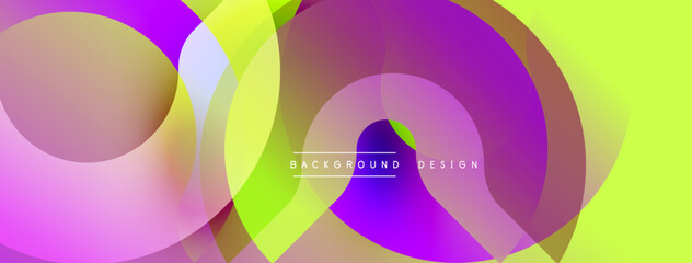 Vibrant fluid shapes overlap, creating dynamic colorful background. Gradient hues blend, offering modern aesthetic.