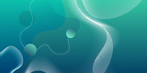 Colorful geometric background pattern. Fluid shapes composition with trendy gradients. Eps10 vector.