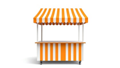 Orange Striped Market Stall.