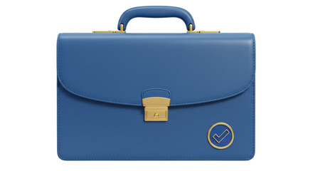 Isolated Blue Briefcase