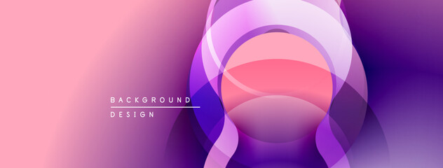 Abstract gradient layers create dynamic visual effect. Soft pinks, purples blend seamlessly, forming modern backdrop.