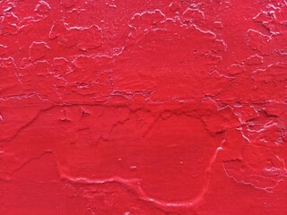 Textured Red Painted Metal Surface