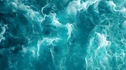 Obraz premium Turquoise Abstract Watercolor Texture Calm Blue Green Background