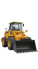 Fototapeta premium 3D Render Illustration Of A Yellow Loader Construction Equipment Isolated