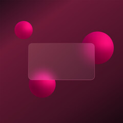 Credit card with glowing purple spheres, suitable for fintech apps, digital wallets and online banking platforms.