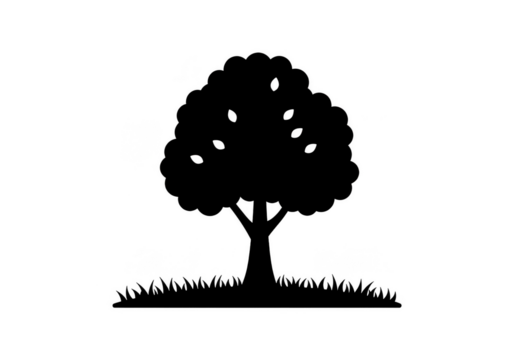 Bokeh Lights Abstract Tree Light Black Background Illustration