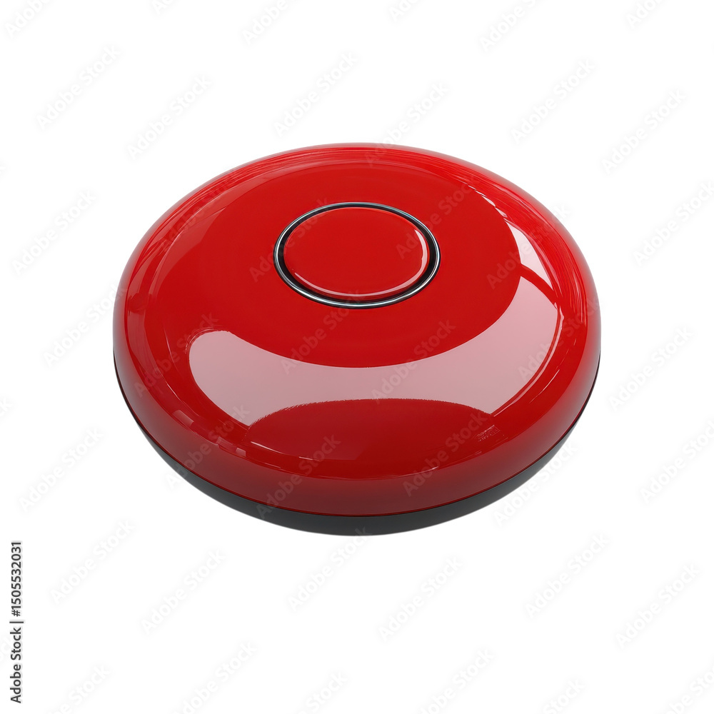Aufkleber Sleek red smart home hub awaits commands offering centralized control and on transparent background