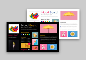 Minimal Mood Board Template Design