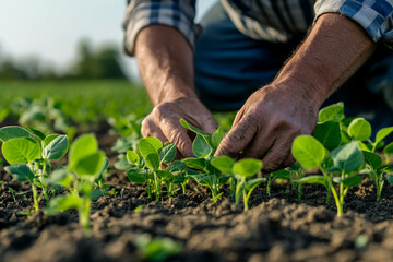 Fototapeta premium Harvesting of fresh vegetables generative AI