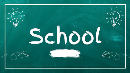 back to school blackboard