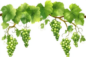 grapes on vine