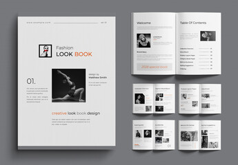 Modern Fashion Lookbook Template Design