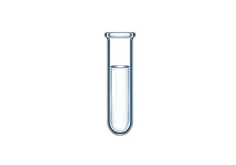 Clear Glass Test Tube with Liquid Science Lab Experiment on Transparent