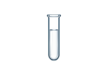 Clear Glass Test Tube with Liquid Science Lab Experiment on Transparent