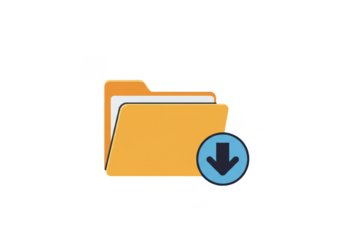Data Folder Download Icon Illustration Internet Business File Saving